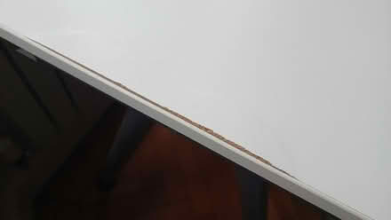 Photo of free White IKEA desk, adjustable height (Fulham Palace Rd SW6) #4
