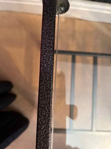 Photo of free 2 x bedside tables, metal and glass (Langstone) #2