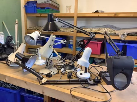 Photo of free Assortment of old anglepoise and similar lamps (Coull AB34) #1