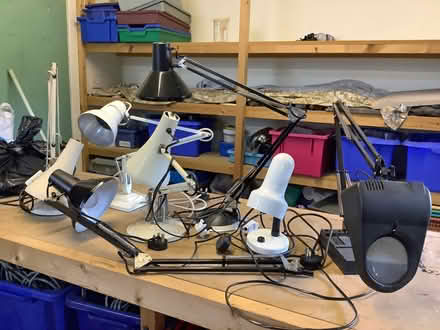 Photo of free Assortment of old anglepoise and similar lamps (Coull AB34) #1