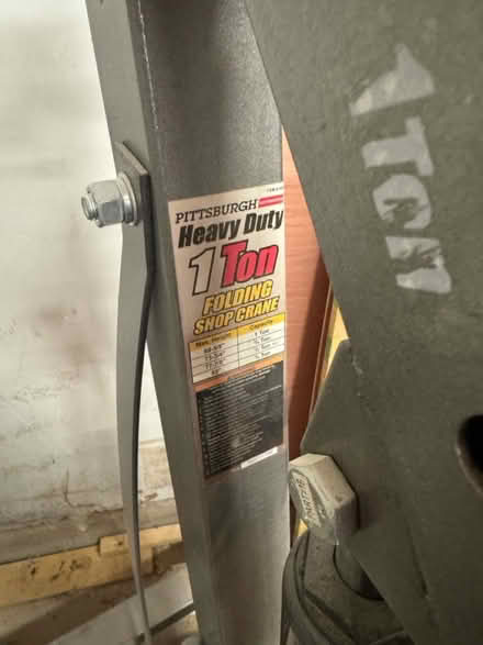 Photo of free 1 ton hoist (SouthEast Austin) #2