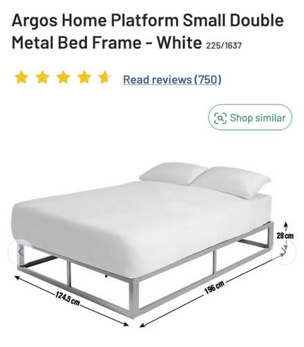 Photo of free Small Double Bed & Mattress (Didcot Fleet Meadow OX11) #2