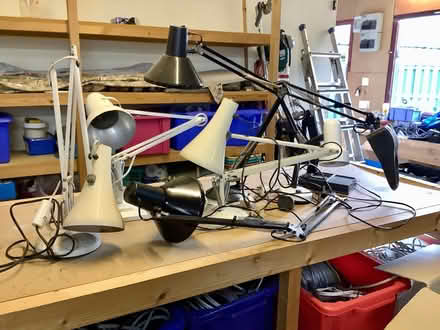 Photo of free Assortment of old anglepoise and similar lamps (Coull AB34) #2