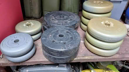 Photo of free Plastic coated concrete weights (Booker HP12) #1