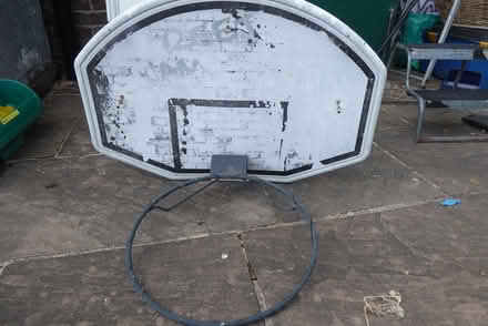 Photo of free Basketball hoop,wallmounted (North Grimston YO17) #1