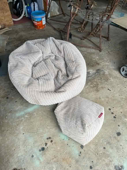 Photo of free Bean bag and footrest (Sheringham NR26) #1