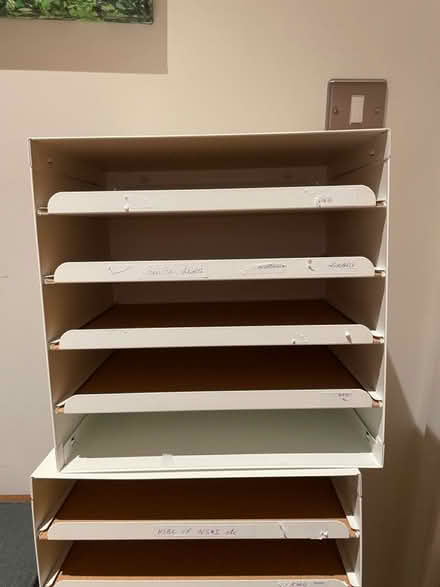 Photo of free 4 x metal filing tray boxes (Cambridge CB2) #1