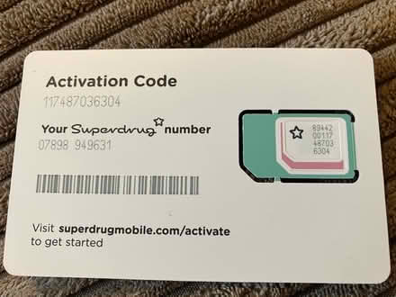 Photo of free Superdrug mobile SIM card 📱 (Waddon) #2