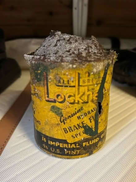 Photo of free Vintage Lockheed brake fluid tin (Northmoor OX29) #2