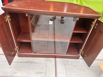 Photo of free Corner TV Stand (Woodridge) #2