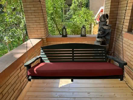 Photo of free Porch Swing with Cushion (Congress Park) #1