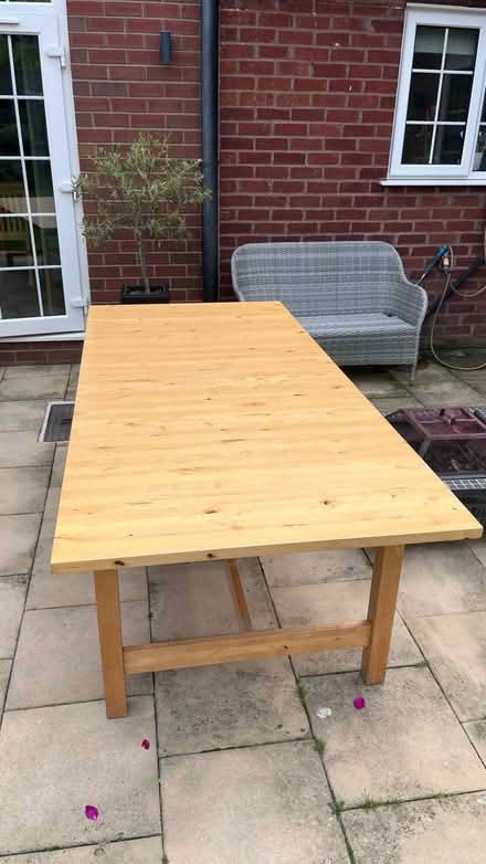 Photo of free Large kitchen table (Shrewsbury) #1