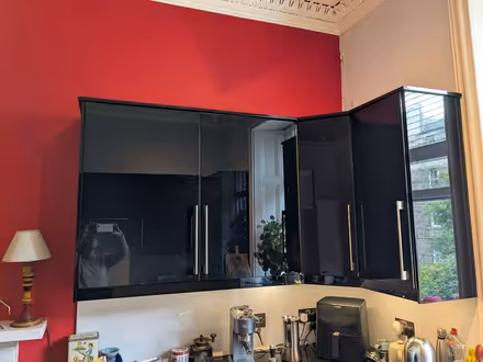 Photo of free Black gloss kitchen wall cabinets (Bellevue EH7) #1