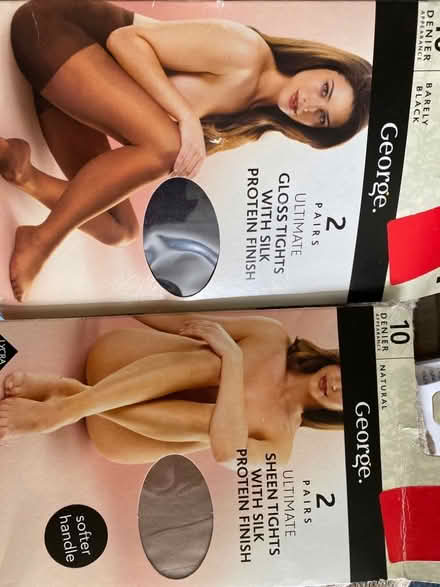 Photo of free 4 prs 10 denier tights size XL (Ashford TW15) #1