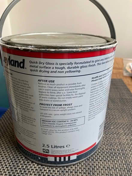 Photo of free White gloss paint (Edinburgh EH5) #1