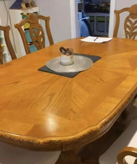 Photo of free Dining table and 6 chairs (Charlton SE7) #1