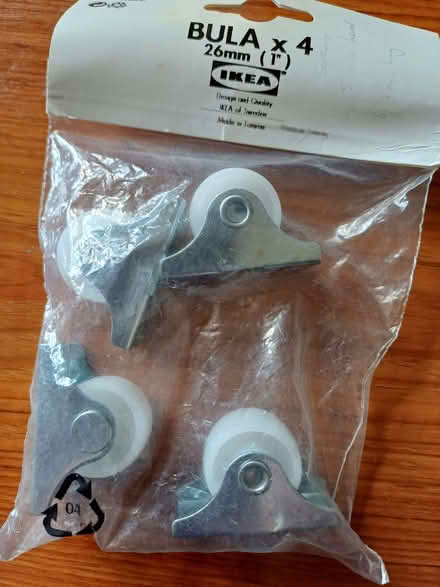 Photo of free 4 small castors (Eccleshill BD2) #1