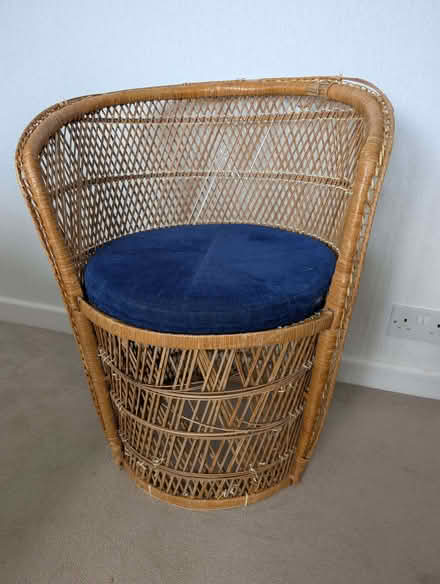Photo of free Wicker chair with circular cushion (Kidlington OX5) #1