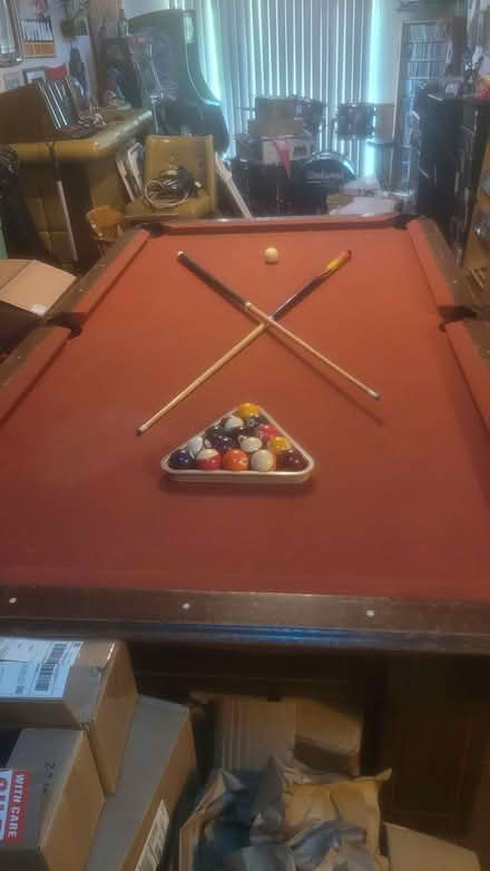 Photo of free 8 ft slate wooden pool table (Glenn Dale, MD) #2