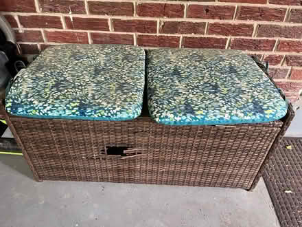 Photo of free Outdoor Storage Bench (Kingman Park) #1