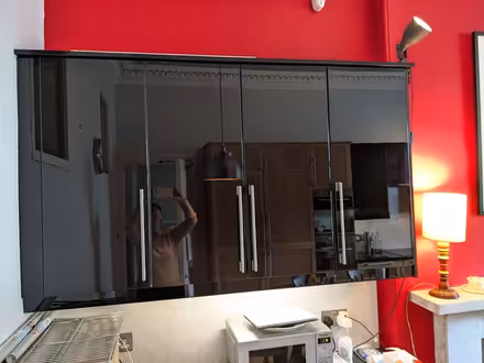Photo of free Black gloss kitchen wall cabinets (Bellevue EH7) #2