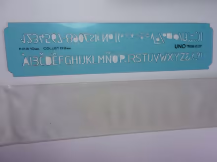 Photo of free UNO 10mm High Stencil (Hartwood Green PR6) #2