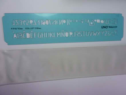 Photo of free UNO 10mm High Stencil (Hartwood Green PR6) #2