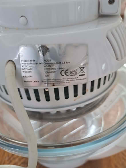 Photo of free Halogen table top oven (Darley Hillside DE4) #4