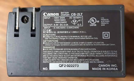 Photo of free Canon CB-2LT battery charger (Davis/Teele Square area) #2