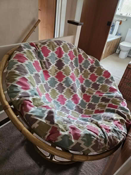 Photo of free Bamboo circular chair with cushion (GU21) #1