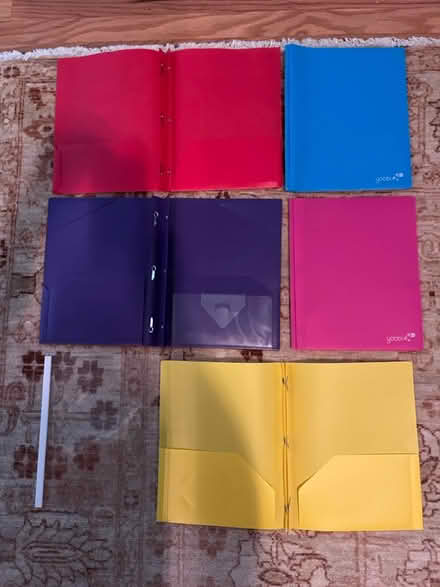 Photo of free Colorful flat folders - never used (Vienna community center) #2