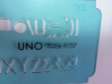 Photo of free UNO 10mm High Stencil (Hartwood Green PR6) #3