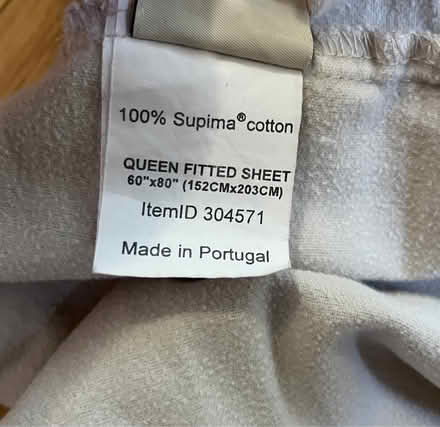 Photo of free Torn cotton Twin Queen fitted Sheet (199 Southern Heights Blvd SR) #3