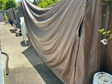 Photo of free 2 Metal wood stackers with covers (Badger Rd and Mormon Church) #1