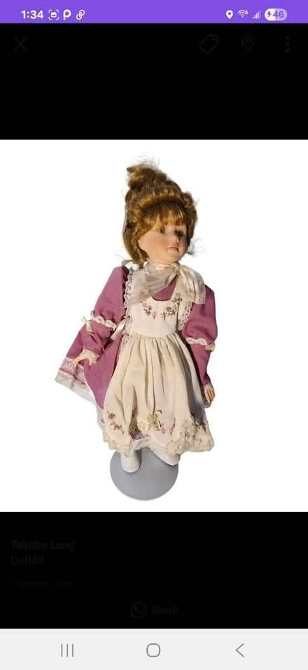Photo of free Porcelain Doll-pink dress (Gwynn Oak MD) #3