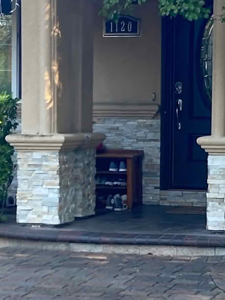 Photo of free Solid wood coffee table with glass (Los Altos ca) #4