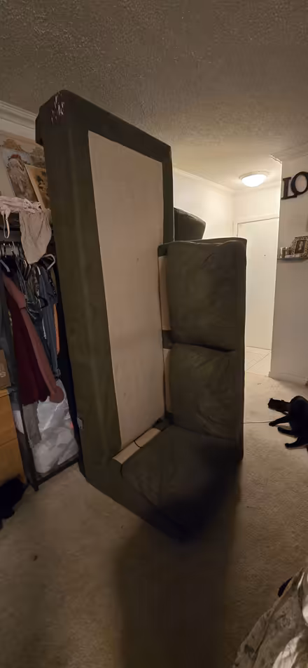 Photo of free green couch (By Buena High School) #2