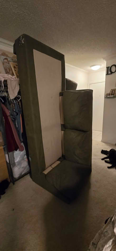 Photo of free green couch (By Buena High School) #2