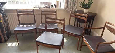 Photo of free Five mid century dining room chairs (Felpham PO22) #1
