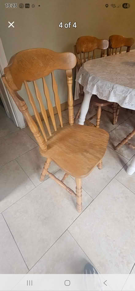 Photo of free Extendable table with 4 chirs (Dundalk town) #1