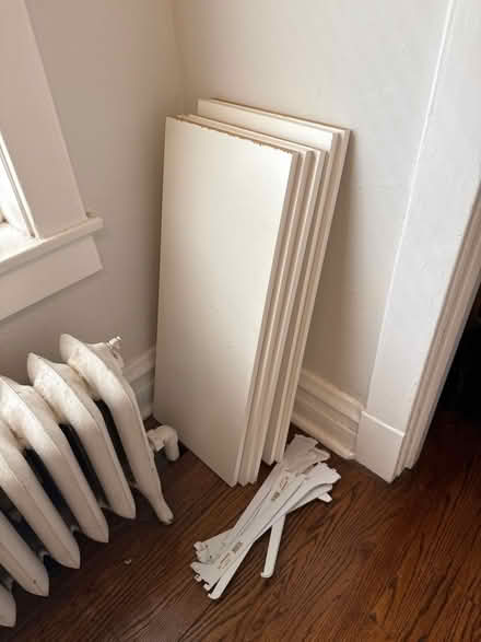 Photo of free White Shelves & Supports (Dempster east of Ridge) #1