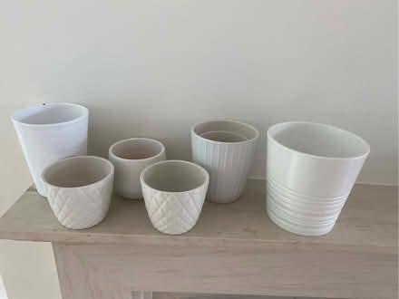 Photo of free White plant pots (GU14) #1