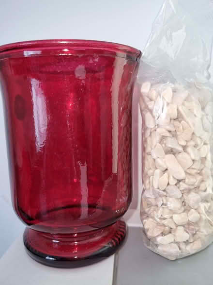 Photo of free Red Glass Vase (Havant PO9) #1