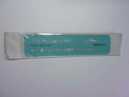 Photo of free UNO 10mm High Stencil (Hartwood Green PR6) #1