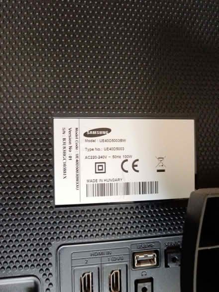 Photo of free Large Samsung tv (Wistaston CW2) #1
