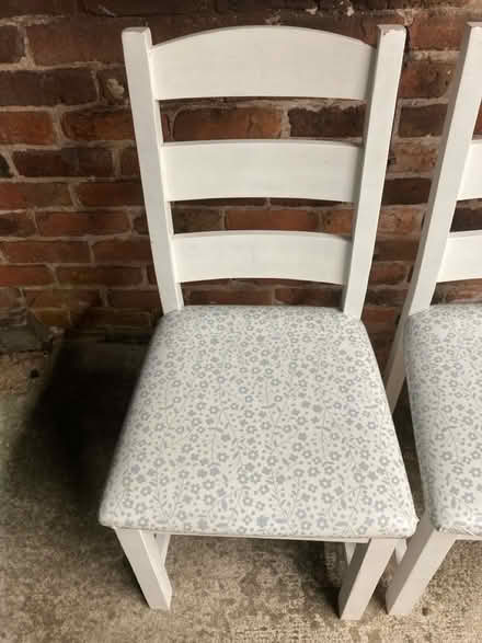 Photo of free Four solid wood chairs (Lymm) #4