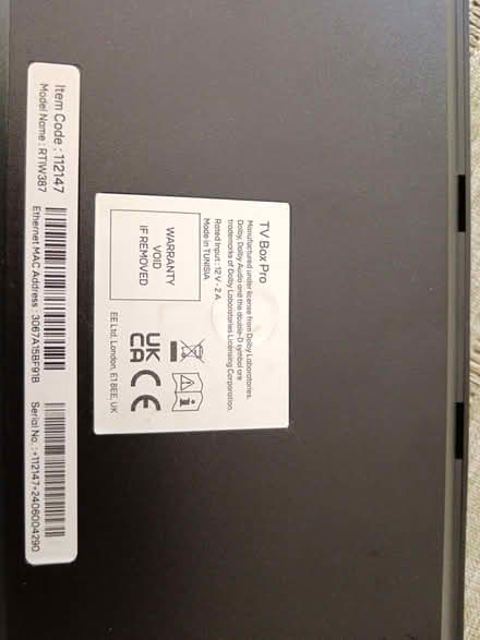 Photo of free Bt TV box (Wistaston CW2) #2