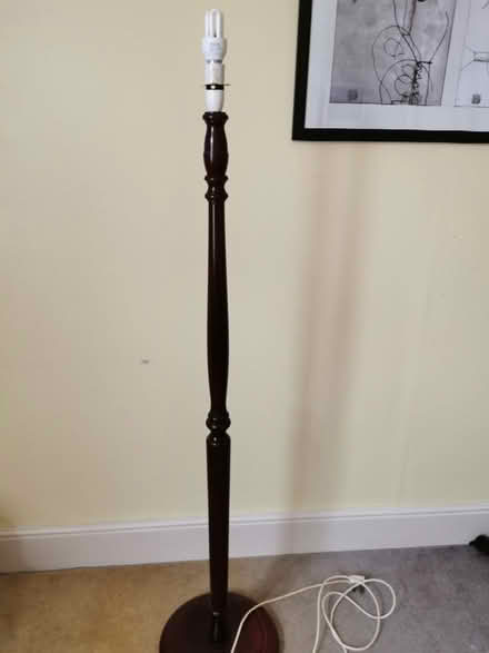 Photo of free Wooden Standard Lamp (Leicester) #1