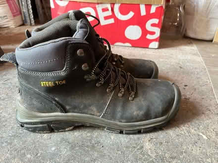 Photo of free Steel cap shoes size 12 - worn x15 (Shirley, Majors Green B90) #2