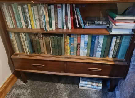 Photo of free Vintage glass & wood cabinet (Roughpark, Strathdon) #1